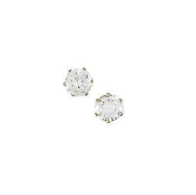 Diamant Solitaire Clou Or Boucles D'Oreilles 9ct or Jaune Britannique Fabriqué
