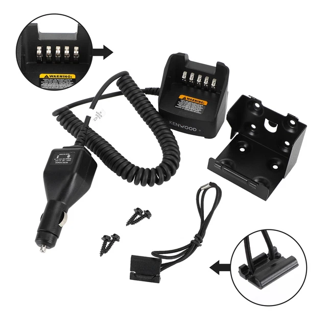 12-24V Chargeur de Batterie voiture Pour Kenwood TK2100 K2140 K2148 K2160 E