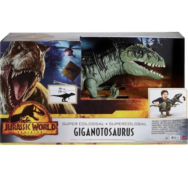 Jurassic World Grande figurine Super Colossal Velociraptor Blue avec pattes et mâchoire articulées, jouet pour enfant, GCT93 Jurassic World Grande figurine Super Colossal Velociraptor Blue avec pattes et mâchoire articulées, jouet pour enfant, GCT93