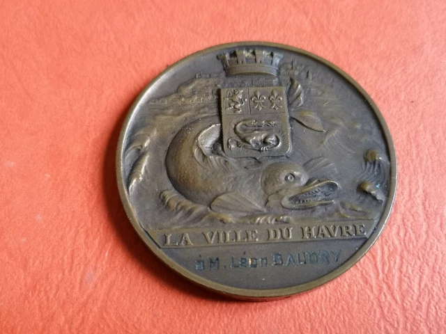 Médaille Navire Le Nurith – Forges Chantier Méditerranée, La Seyne, Le Havre 1961