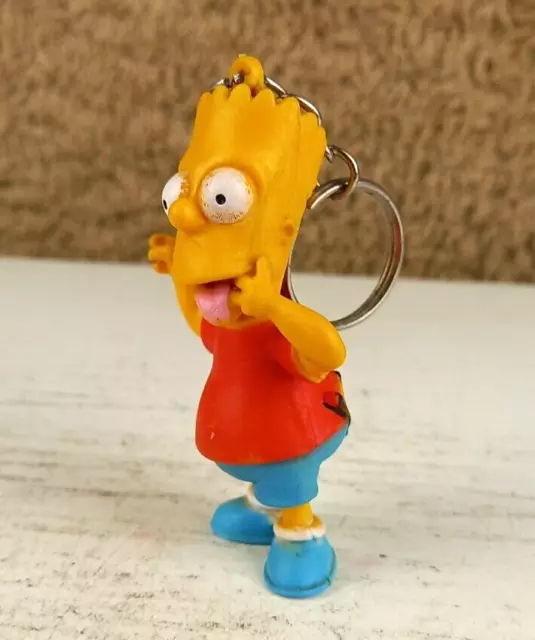 The Simpsons BART SIMPSON 3" Keyring/ Keychain PVC 20TH CFFC Figure 1991 2