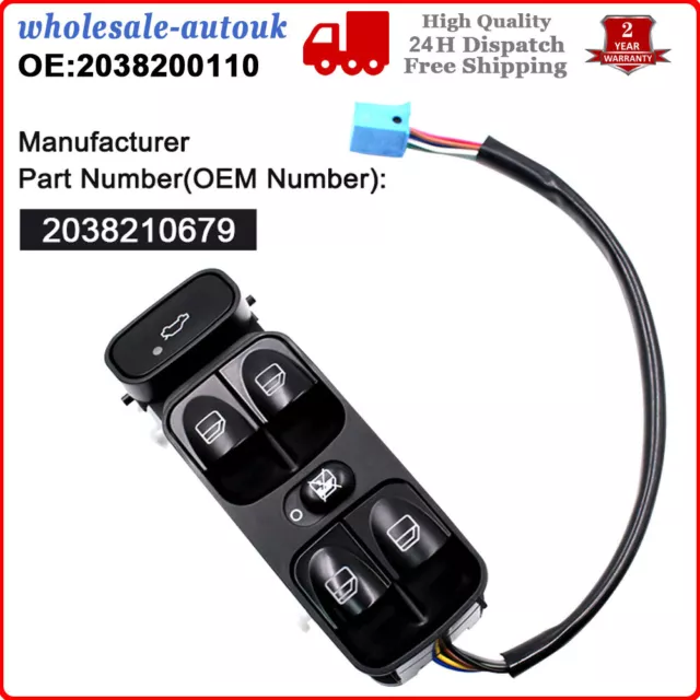 Power Master Window Switch for Mercedes Benz W203 C-Class C180 C200 C220 C230