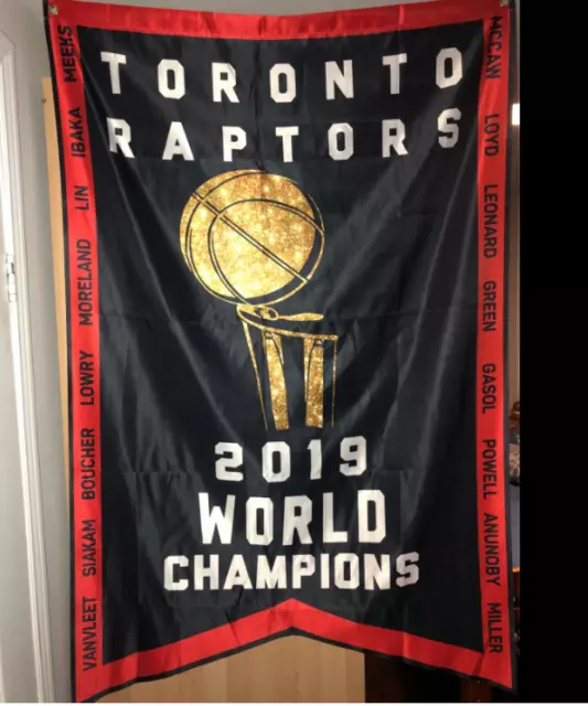 Toronto Raptors WE THE NORTH Official NBA Team Motto 3'x5' Deluxe Banner  FLAG
