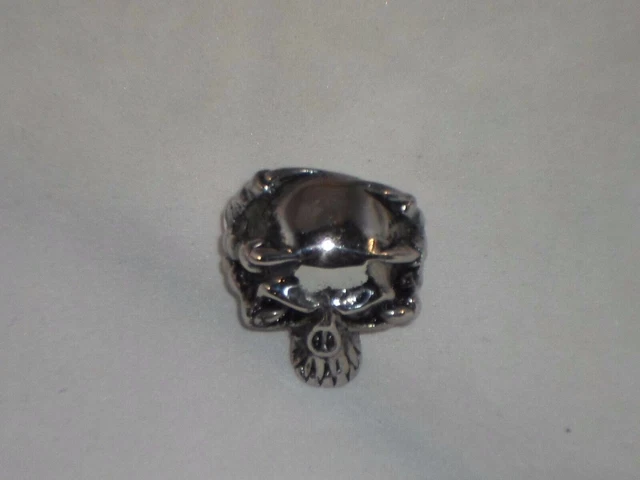 Boucles D'oreille Crâne En Acier Inox - Style Gothique Hannya - Créoles Tête De Mort Pour Look Rock