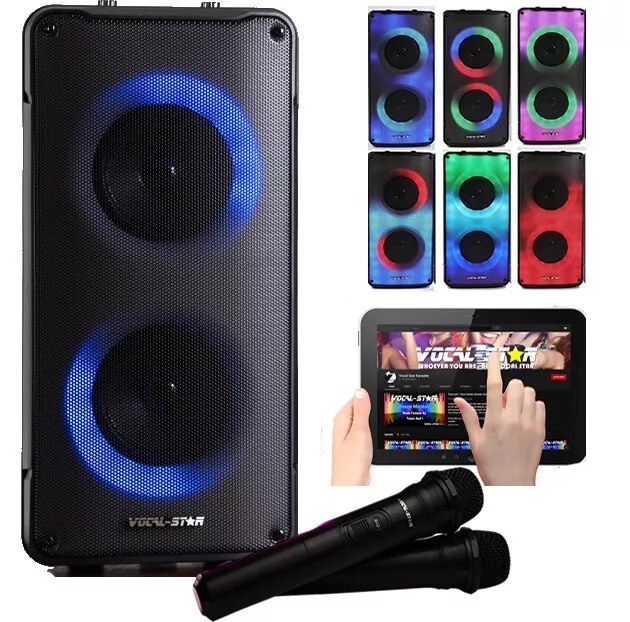 Vocal-Star Portable 60w Bluetooth Party Speaker With Led Light  EffectsVS-275BT