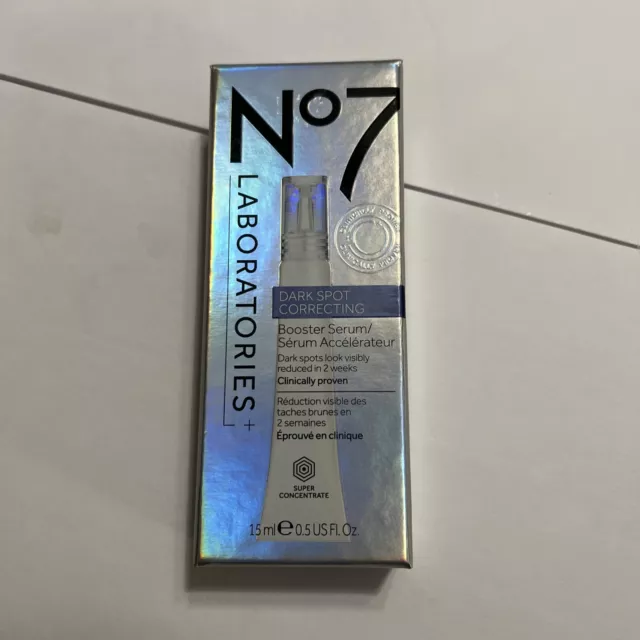 No7 Dark Spot Correcting Booster Serum 0.5 Oz Super Concentrate New Sealed
