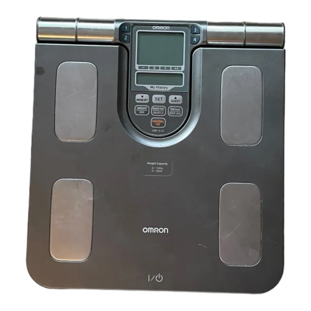 Escala y monitor de detección de peso con detección de composición de cuerpo completo Omron HBF-514C
