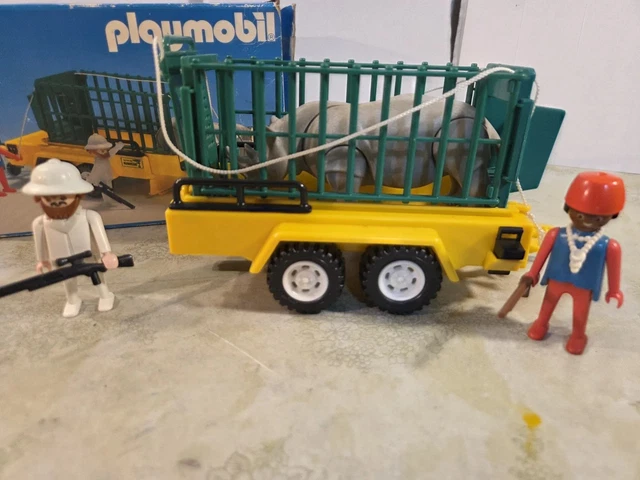 PLAYMOBIL (P605) SAFARI - Remorque avec Cage de Transport Animaux 3529