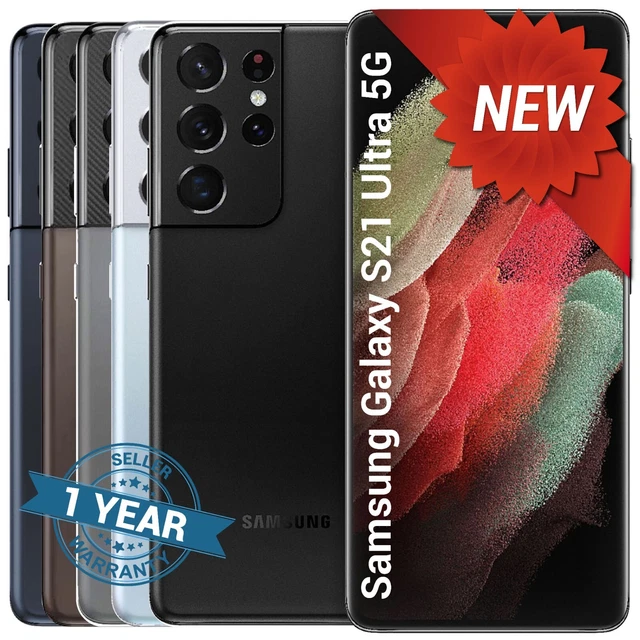 SAMSUNG GALAXY S21 Ultra 5G Factory Unlocked SMG998U1 (NEW, 1 YEAR