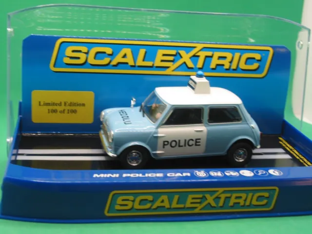 Scalextric C3213Mm Heddlu (Welsh) Morris Mini Police Car Bnib 1/100 Special Ed