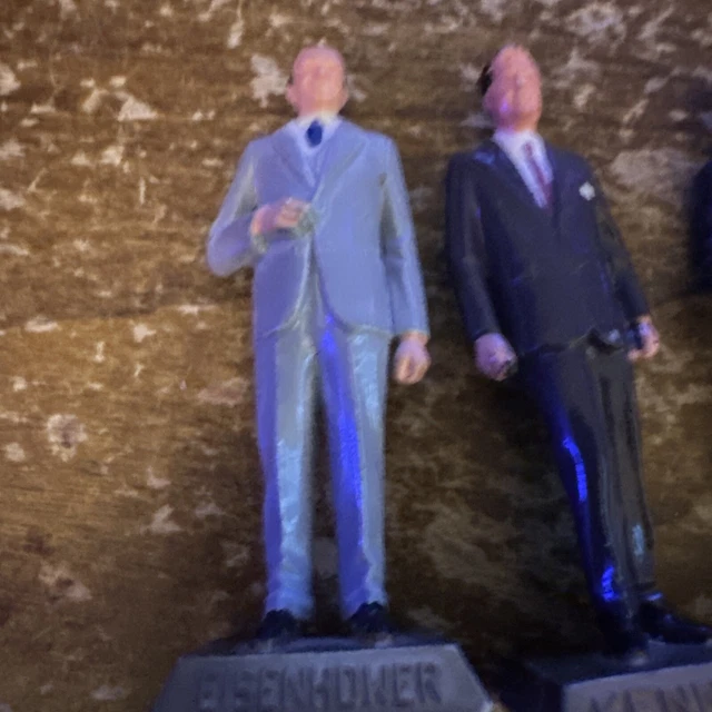 Marx 2 1/2" Presidents Painted,  34 35 36. 1953 - 1963 Last President LBJ
