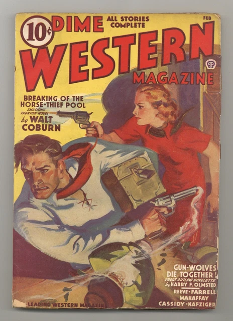 Dime Western Magazine Pulp Feb 1939 Vol. 23 #2 GD 2.0