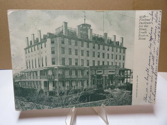 Perkins Institute for the Blind South Boston MA Postcard 1905