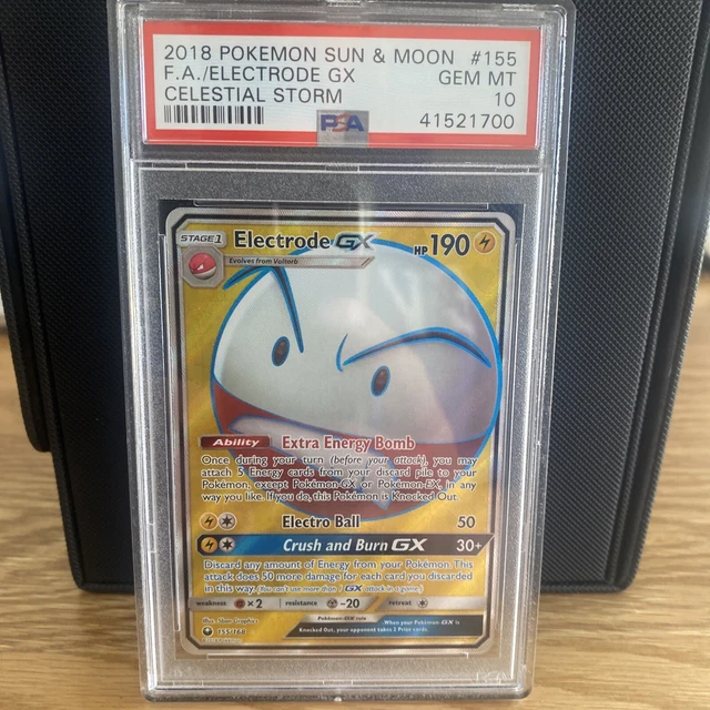 POKÉMON TCG ELECTRODE GX Sun & Moon Celestial Storm 155 PSA 10 EUR 96