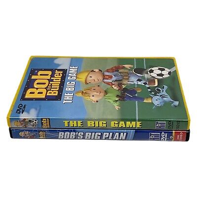 LOT OF TWO 2 Bob the Builder DVD Bob's Big Plan and The Big Game $8.00