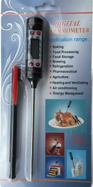 Termometro da Cucina Professionale Digitale per Alimenti Liquidi Sonda per cibi