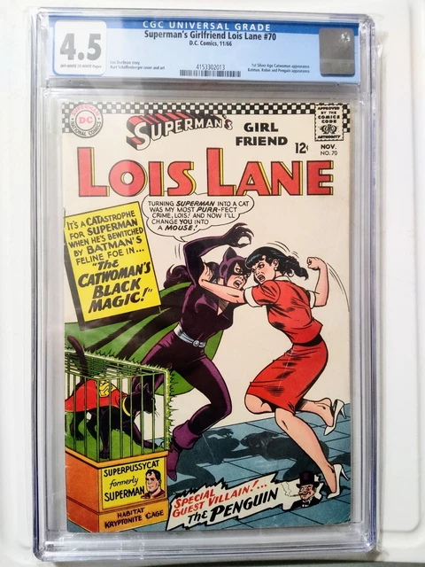 Dc Lois Lane 70 1St Catwoman Cgc Classic Cover Dcu Unpressed