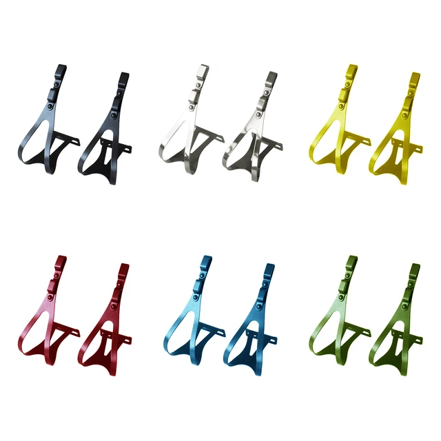 CALAPIÉS BICICLETA FIXIE Wellgo, MT-20. Clásico. L. 2 Correas. Acero ...