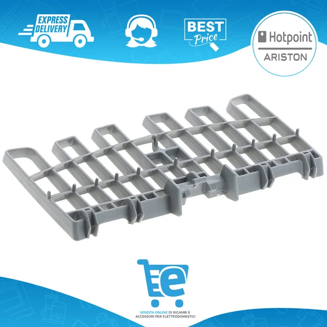 Supporto Cestello Lavastoviglie Ariston Hotpoint | Ricambio C00304796 | Compatibile Indesit Whirlpool - Foto 4