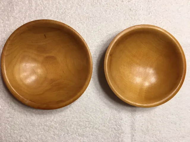 Lot Of 2 Vintage Parrish 6 Inch Bowls; Handcrafted