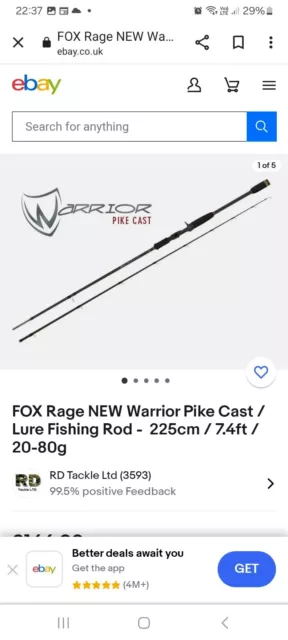 Fox Rage Warrior Dropshot Fishing Rods - Predator & Pike Fishing