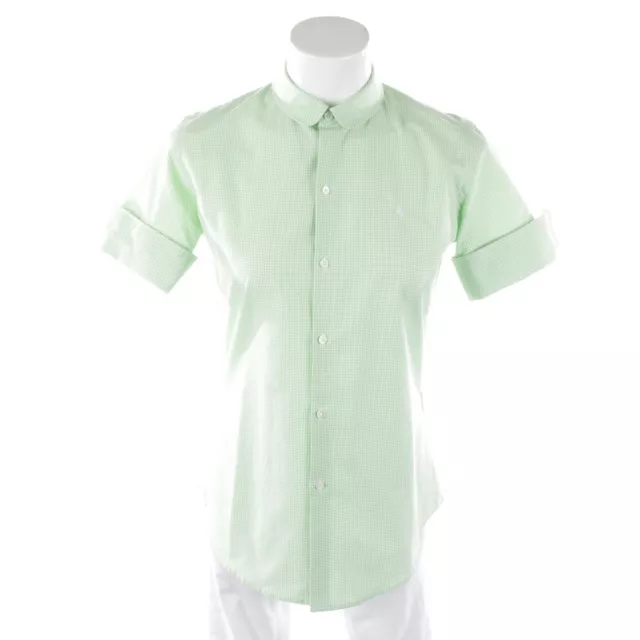 LAUREN RALPH LAUREN Bluse Gr. 38 US 8 Grün Weiß Damen Oberteil Hemd Shirt Top
