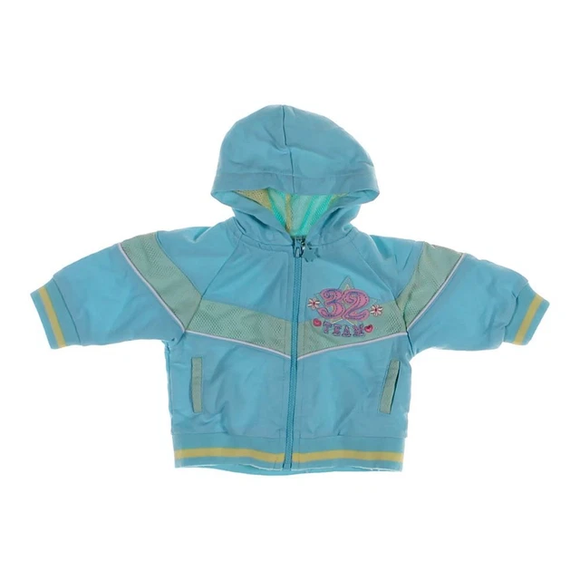 Nannette Girls's Hoodie Size 3 mo,  Pink,Turquoise,Yellow, Cotton,Polyester