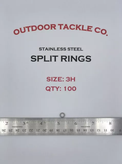 25/50/100 PCS STAINLESS Steel Heavy Duty Fishing Split Rings Big Game  Saltwater $6.99 - PicClick
