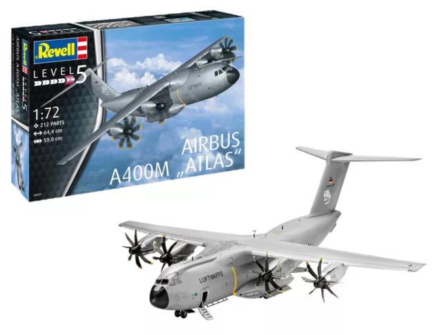 Revell Airbus A400M Atlas 1:72 Plane Model Kit Gratisversand