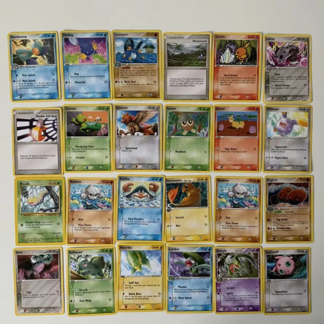 Vintage Pokemon TCG Trading Cards Ex Crystal Guardians 100 X 24 Cards Lot P:6