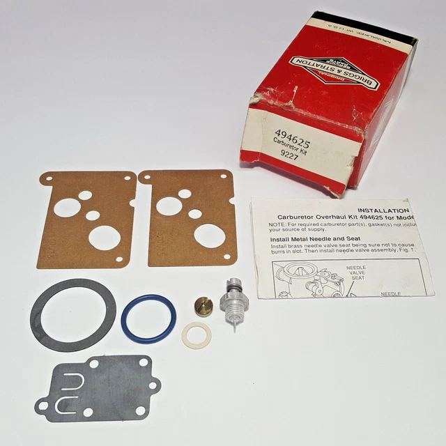 Genuine Briggs & Stratton 494625  Carburetor Overhaul Repair Kit OEM