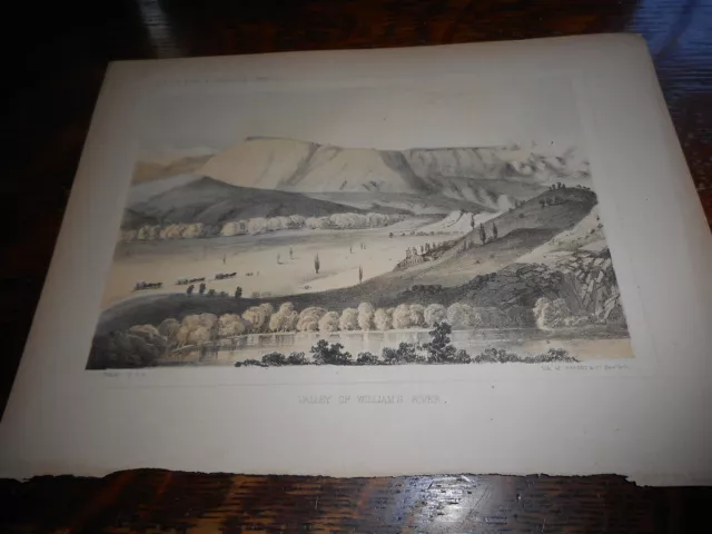 USPRR Expedition And Surveys Valley Of Williams River Circa 1840's
