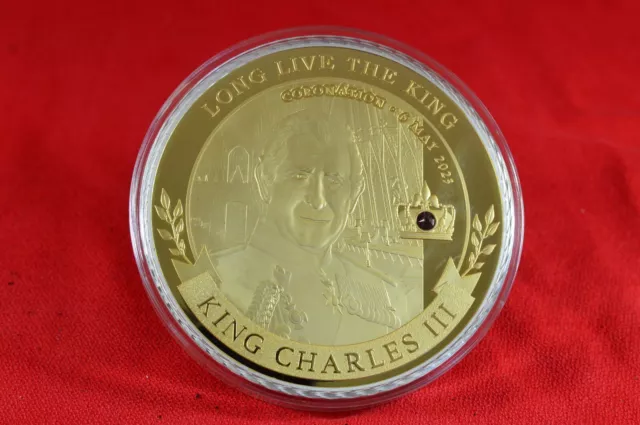Gold Plated King Charles III Coronation Coin