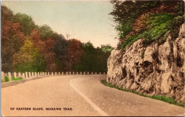 Eastern Slope Mohawk Trail Massachusetts Scenic Mountain Roadway DB Postcard