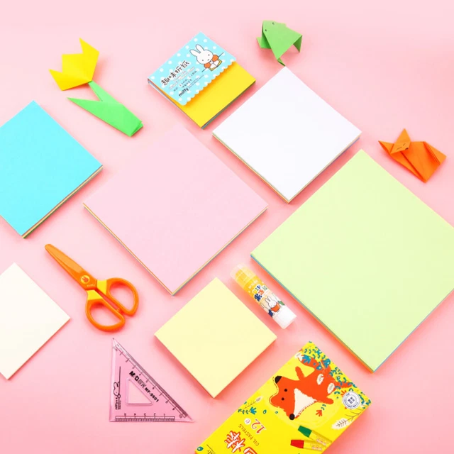 200pcs Kran Papier Origami Papier Kunst Projekte Kinder Quadrat Falten Papier 7