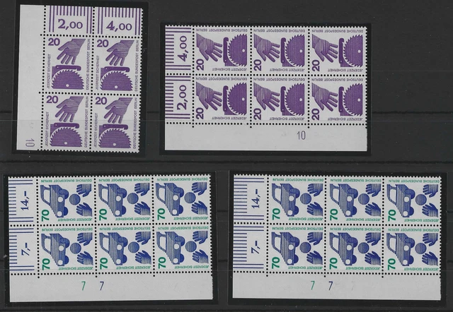 J494) Berlin Unfallverhütung Lot ERVB postfrisch DZ Druckerzeichen Michel 600++ 2