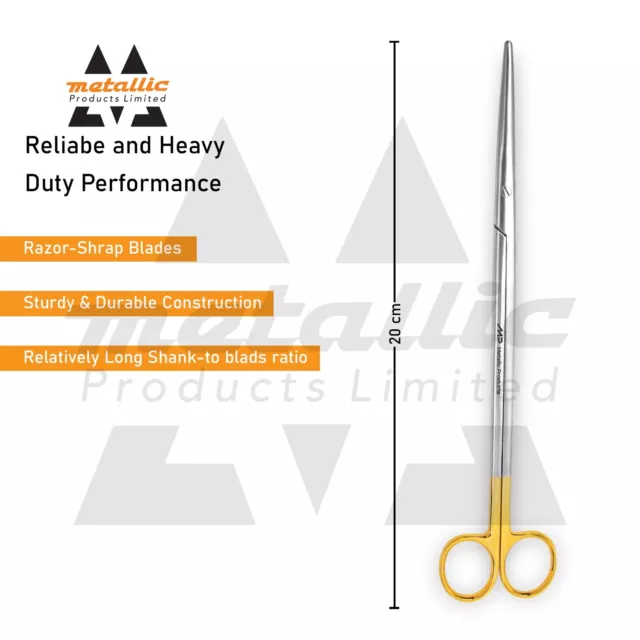 Tonsil Metzenbaum Dissecting Range of Surgical Scissors STR 20cm With T/C Tip