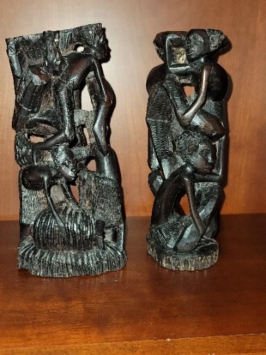 African Makonde Tree of Life African Mask Wood Carving African Art Ebony Kenya