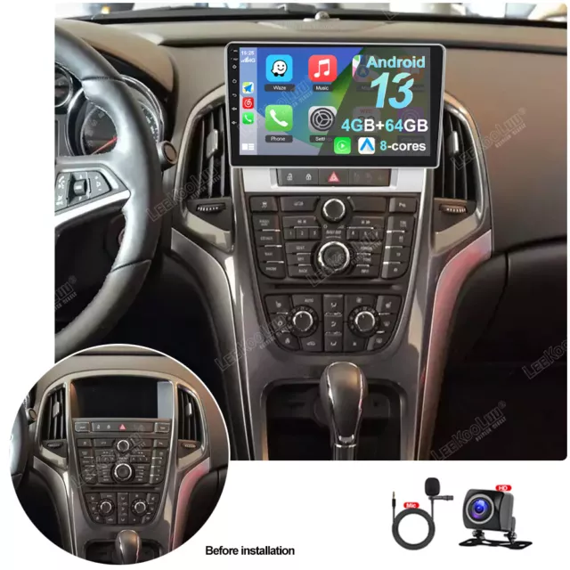 Für Opel Astra J Vauxhall 2010-2017 Autoradio Android 13.0 CarPlay Navi 4G+64G