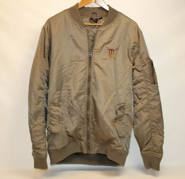 MONSTER ENERGY DRINK Java Men s Size Large Bomber Flight Jacket Coat RARE 40.14 PicClick