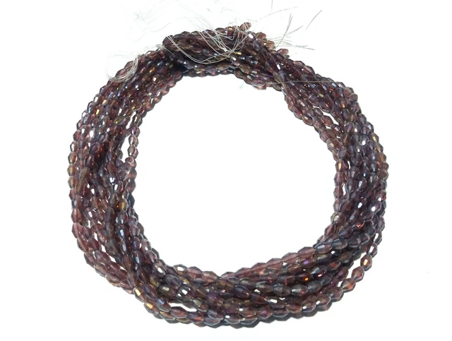 5 Strand Mystic Rhodolite Quartz Barrel Faceted 4x6mm Hydro Loose Beads 13"inch