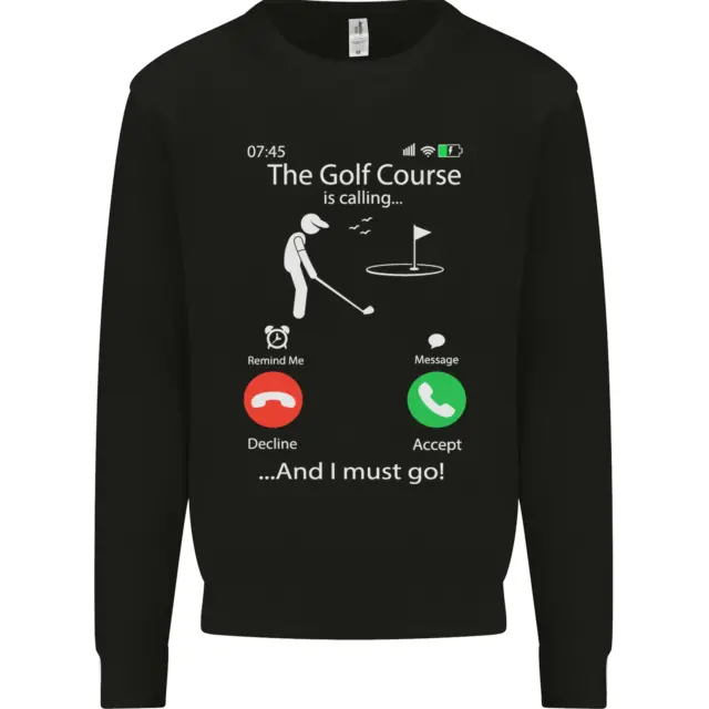 Golf Is Calling Golfer Golfing Funny Kids Sweatshirt Jumper