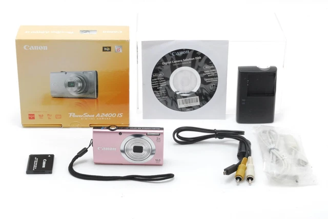 Canon Power Shot A2400 IS　デジカメ　ピンク Canon PowerShot A2400 IS A2400IS pink Digital Camera Working