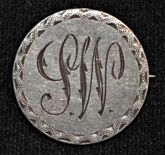 SW - Brooched Georgian Love Token on Shilling