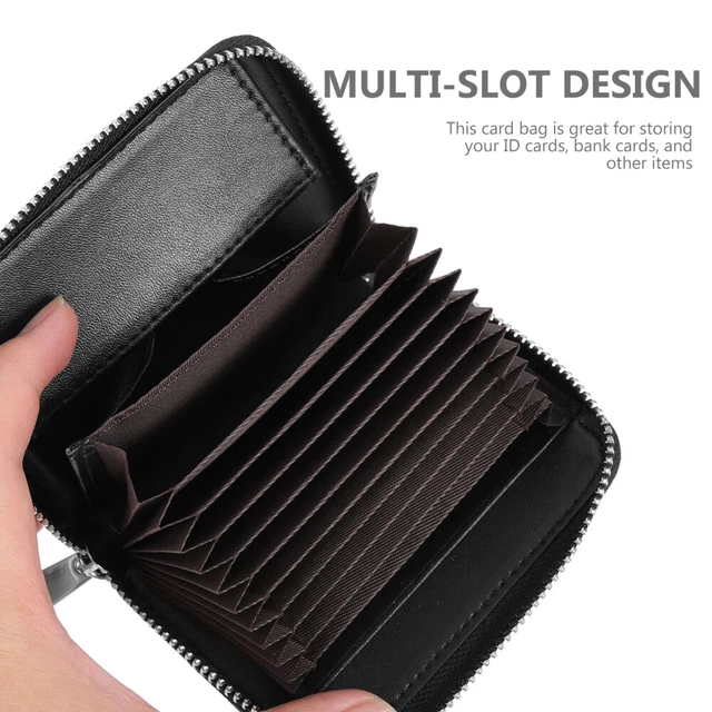 FurArt Portafoglio Minimalista Sottile Porta Carte di Credito Blocco RFID per Donne e Uomini con