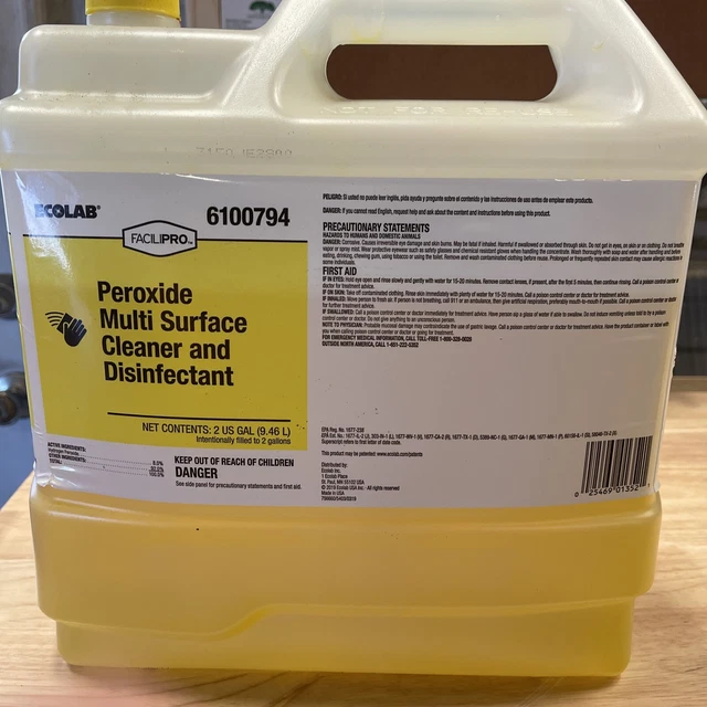 ECOLAB PEROXIDE MULTISURFACE Cleaner & Disinfectant 2 gal. 85.00