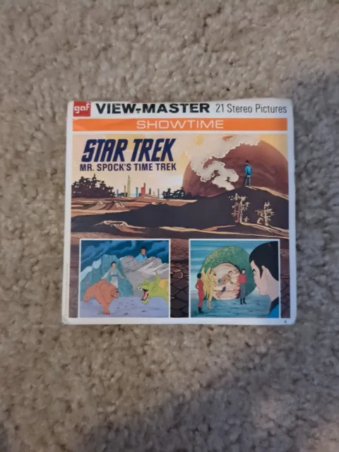 Vintage Star Trek View Master 3 Reel Set "Mr. Spock's Time Trek" W/ Booklet