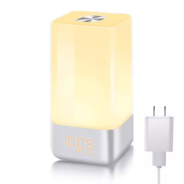 Wake Up Light Alarm Clock with Sunrise Simulation Light Alarm Clock for Bedside