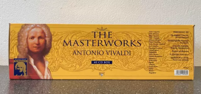 Antonio Vivaldi - The Masterworks Complete 40 CD Box Set Near Mint Condition