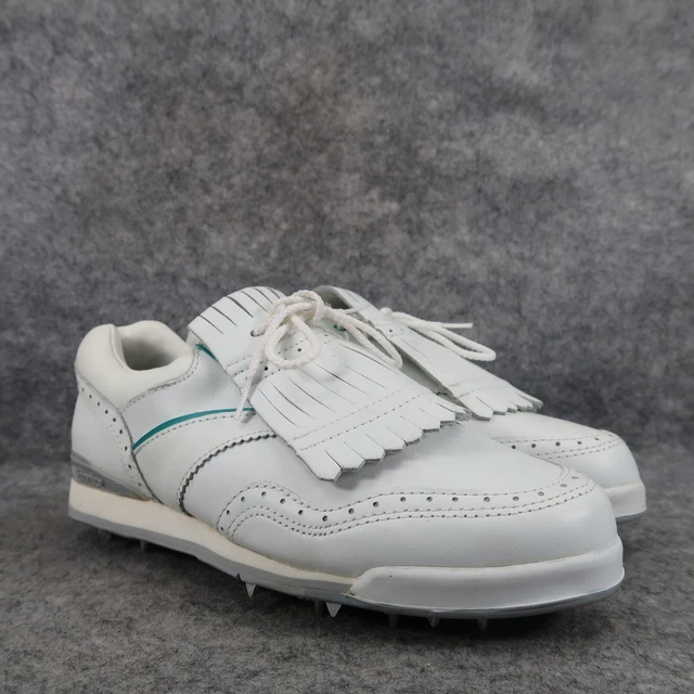 ETONIC GOLF SHOE Womens 6 Kiltie Fringe Lace Up Athletic Metal Spike